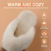 DREAM PAIRS Women’s House Slippers Indoor Fuzzy Fluffy Furry Cozy Home Bedroom Comfy Winter Cute Warm Outdoor Shoes FuzzyEasy(Chesnut)