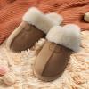 DREAM PAIRS Women’s House Slippers Indoor Fuzzy Fluffy Furry Cozy Home Bedroom Comfy Winter Cute Warm Outdoor Shoes FuzzyEasy(Chesnut)