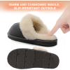 DREAM PAIRS Women’s House Slippers Indoor Fuzzy Fluffy Furry Cozy Home Bedroom Comfy Winter Cute Warm Outdoor Shoes FuzzyEasy(Grey)