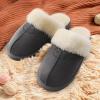 DREAM PAIRS Women’s House Slippers Indoor Fuzzy Fluffy Furry Cozy Home Bedroom Comfy Winter Cute Warm Outdoor Shoes FuzzyEasy(Grey)