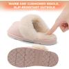 DREAM PAIRS Women’s House Slippers Indoor Fuzzy Fluffy Furry Cozy Home Bedroom Comfy Winter Cute Warm Outdoor Shoes FuzzyEasy(Pink)