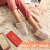 DREAM PAIRS Women’s House Slippers Indoor Fuzzy Fluffy Furry Cozy Home Bedroom Comfy Winter Cute Warm Outdoor Shoes FuzzyEasy(Pink)