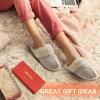 DREAM PAIRS Women’s House Slippers Indoor Fuzzy Fluffy Furry Cozy Home Bedroom Comfy Winter Cute Warm Outdoor Shoes FuzzyEasy(Sand)