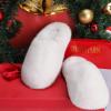 DREAM PAIRS Women’s Plush Fuzzy Slip on Indoor Outdoor Winter House Slippers(Cream)