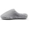 DREAM PAIRS Women’s Plush Fuzzy Slip on Indoor Outdoor Winter House Slippers(Dark Grey)