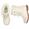 DREAM PAIRS Women’s Winter Duck Boots Mid Calf Warm Insulated Faux Fur Lined Waterproof Lace Up Snow Boots(Beige)