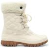 DREAM PAIRS Women’s Winter Duck Boots Mid Calf Warm Insulated Faux Fur Lined Waterproof Lace Up Snow Boots(Beige)