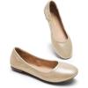 DREAM PAIRS Women’s Sole-Happy Ballerina Walking Flats Shoes(Gold)