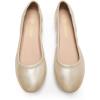 DREAM PAIRS Women’s Sole-Happy Ballerina Walking Flats Shoes(Gold)