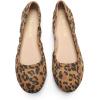 DREAM PAIRS Women’s Sole-Happy Ballerina Walking Flats Shoes(Leopard)