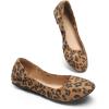 DREAM PAIRS Women’s Sole-Happy Ballerina Walking Flats Shoes(Leopard)