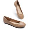 DREAM PAIRS Women’s Sole-Happy Ballerina Walking Flats Shoes(Nude)