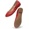 DREAM PAIRS Women’s Sole-Happy Ballerina Walking Flats Shoes(Red)