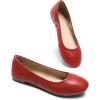 DREAM PAIRS Women’s Sole-Happy Ballerina Walking Flats Shoes(Red)