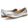 DREAM PAIRS Women’s Sole-Happy Ballerina Walking Flats Shoes(Silver)