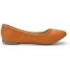 DREAM PAIRS Women’s Sole-Happy Ballerina Walking Flats Shoes(Tan)
