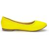 DREAM PAIRS Women’s Sole-Happy Ballerina Walking Flats Shoes(Yellow)