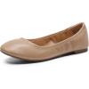 DREAM PAIRS Women’s Sole-Happy Ballerina Walking Flats Shoes(Nude)