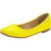 DREAM PAIRS Women’s Sole-Happy Ballerina Walking Flats Shoes(Yellow)