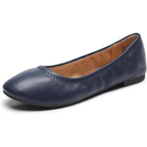 DREAM PAIRS Women’s Sole-Happy Ballerina Walking Flats Shoes(Navy)
