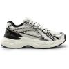 DREAM PAIRS Women’s Platform Chunky Liv Fashion Sneakers Walking Lace-Up Comfortable Y2K-Style Sneakers Workout Sport Work Casual Tennis Shoes(Silver/Black)