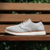 Bruno Marc Men’s KnitFlex Craft Mesh Oxfords Sneakers Casual Dress Lace-Up Lightweight Walking Shoes(6-grey)
