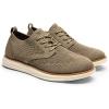 Bruno Marc Men’s KnitFlex Craft Mesh Oxfords Sneakers Casual Dress Lace-Up Lightweight Walking Shoes(6-khaki)