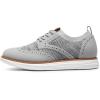 Bruno Marc Men’s KnitFlex Craft Mesh Oxfords Sneakers Casual Dress Lace-Up Lightweight Walking Shoes(8-grey)