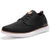 Bruno Marc Men’s KnitFlex Craft Mesh Oxfords Sneakers Casual Dress Lace-Up Lightweight Walking Shoes(6-black)