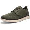 Bruno Marc Men’s KnitFlex Craft Mesh Oxfords Sneakers Casual Dress Lace-Up Lightweight Walking Shoes(6-green)