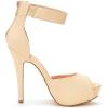 DREAM PAIRS Women’s Swan-05 High Heel Platform Dress Pump Shoes(Nude/Nubuck)