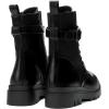 DREAM PAIRS Women’s Combat Platform Boots Lace Up Lug Sole Buckle Ankle Booties Shoes(Black-pu)