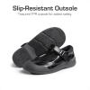 DREAM PAIRS Girls Kids Mary Jane School Uniform Toe-Protective Shoes Soft Flats Toddler Little Kid(Black)