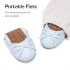 DREAM PAIRS Toddler Little Girls Ballet Flats Dress Shoes Mary Janes Ballerina Shoes(Light Blue)