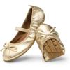 DREAM PAIRS Toddler Little Girls Ballet Flats Dress Shoes Mary Janes Ballerina Shoes(Gold)