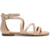 DREAM PAIRS Women’s Dressy Gladiator Summer Cross Strappy Sandals Comfort Flat Casual Beach Fisherman Thong sandals(Nude)