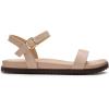 DREAM PAIRS Women’s Open Toe Flat Sandals Cute One Band Comfort Arch Support Sandals(Nude)