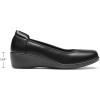DREAM PAIRS Women’s Low Wedges Heels Pumps Comfortable Slip-on Round Toe Dress Work Shoes for Office Business(Black)