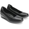 DREAM PAIRS Women’s Low Wedges Heels Pumps Comfortable Slip-on Round Toe Dress Work Shoes for Office Business(Black)