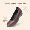 DREAM PAIRS Women’s Low Wedges Heels Pumps Comfortable Slip-on Round Toe Dress Work Shoes for Office Business(Brown)