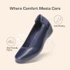 DREAM PAIRS Women’s Low Wedges Heels Pumps Comfortable Slip-on Round Toe Dress Work Shoes for Office Business(Navy)