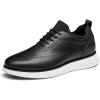 Bruno Marc Men’s MaxFlex Dress Sneakers Oxfords Casual Wingtip Brogue Shoes(Black)