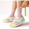 DREAM PAIRS Girls Sneakers Lace-up Tennis Running Casual Footwear LilLegends Lightweight Classic Walking Shoes for Little/Big Kid(Mint Green/Pink)