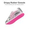 DREAM PAIRS Girls Sneakers Lace-up Tennis Running Casual Footwear LilLegends Lightweight Classic Walking Shoes for Little/Big Kid(Pink/Silver)