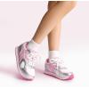 DREAM PAIRS Girls Sneakers Lace-up Tennis Running Casual Footwear LilLegends Lightweight Classic Walking Shoes for Little/Big Kid(Pink/Silver)