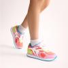 DREAM PAIRS Girls Sneakers Lace-up Tennis Running Casual Footwear LilLegends Lightweight Classic Walking Shoes for Little/Big Kid(Rainbow)