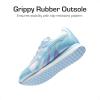 DREAM PAIRS Girls Sneakers Lace-up Tennis Running Casual Footwear LilLegends Lightweight Classic Walking Shoes for Little/Big Kid(Rainbow/Blue)