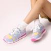 DREAM PAIRS Girls Sneakers Lace-up Tennis Running Casual Footwear LilLegends Lightweight Classic Walking Shoes for Little/Big Kid(Rainbow/Purple)