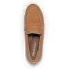 DREAM PAIRS Women’s Arch Support Slip On Loafers(Brown-pu)