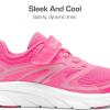 DREAM PAIRS Boys Girls Shoes Kids Tennis Athletic Running Gym School Sneakers for Little Big Kid(Hot Pink)